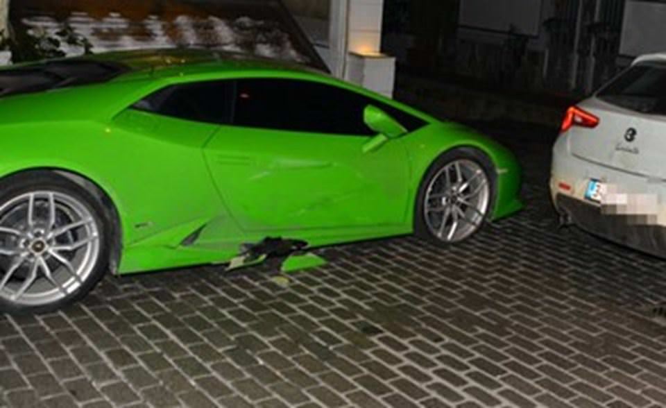 Asena Erkin'in 1.8 milyon liralık Lamborghini'sine yandan sürttüler - 1