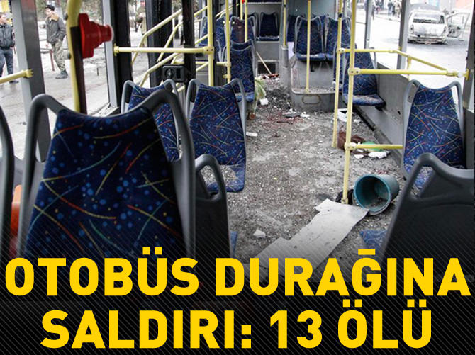 Otobüs durağına top mermisi düştü: 13 ölü
