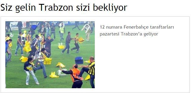 Trabzonspor ile Fenerbahçe taraftarları arasında tehlikeli restleşme - 1