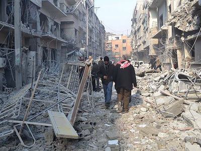 Şam'da hava saldırısı: 35 ölü