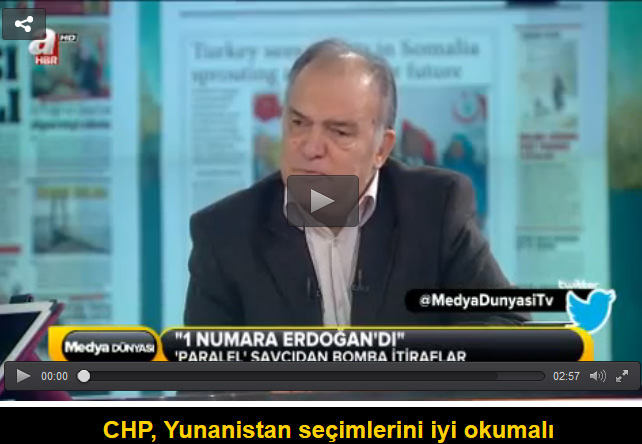 CHP, Yunanistan seçimlerini iyi okumalı