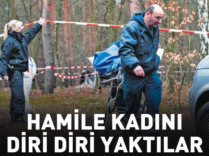 Hamile kadını diri diri yaktılar!