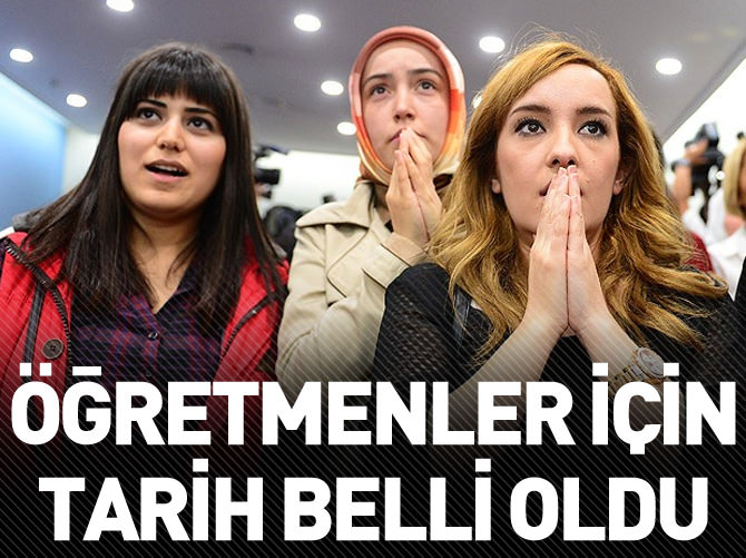 Öğretmenler için tarih belli oldu
