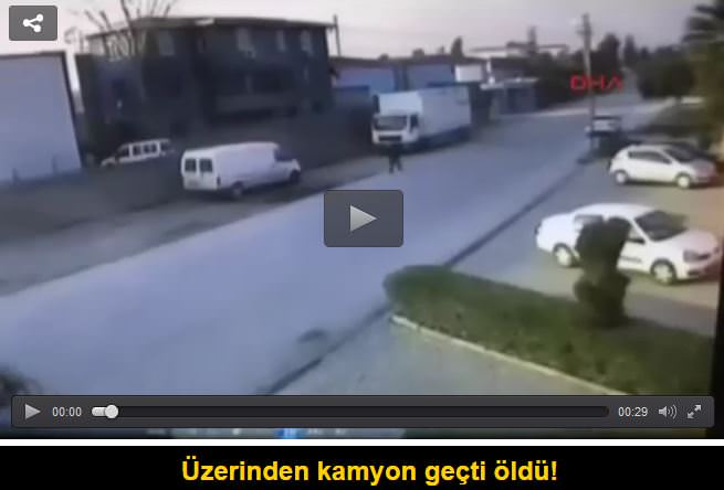 Devrilen bisikletten düştü, üzerinden kamyon geçti öldü