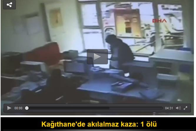 Kağıthane'de akılalmaz kaza: 1 ölü