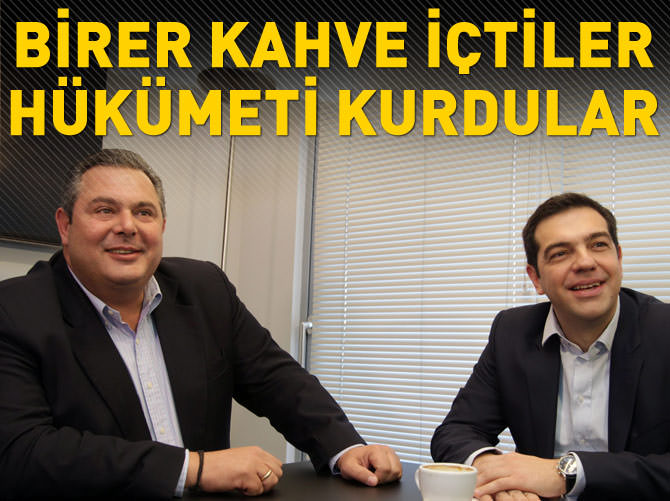 Birer kahve içtiler hükümeti kurdular