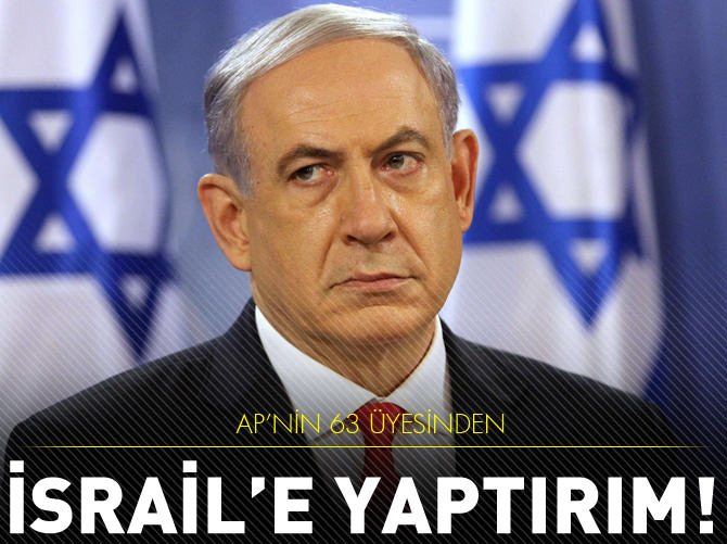 AP'nin 63 üyesi İsrail'e yaptırım istedi
