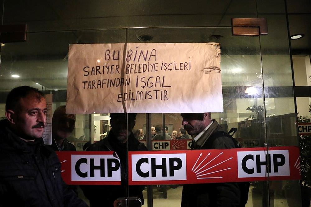 İşçiler CHP İl Başkanlığı'nı bastı! - 1