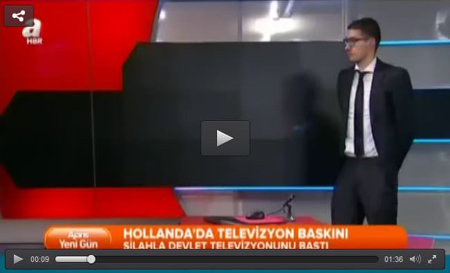 Hollanda’da televizyon kanalına silahlı baskın