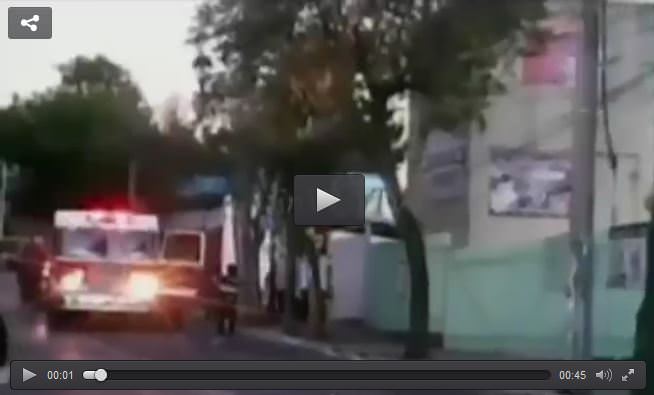 Meksika'daki çocuk hastanesinin patlama anı kameralarda - 1