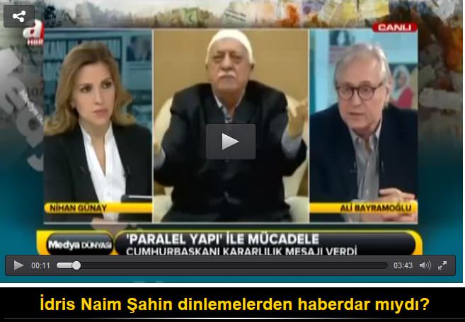 Paralel dinlemeleri Şahin biliyor muydu?