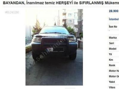 Satılık araba ilanında karısına ateş püskürdü