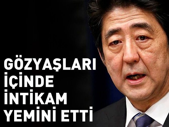 Japon Başbakan'dan ağlayarak IŞİD yemini