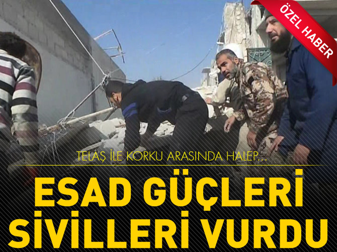 Esad güçleri sivilleri vurdu