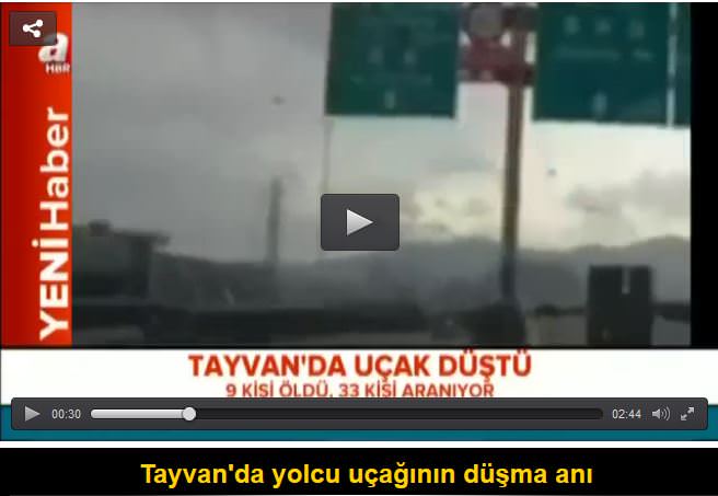 Tayvan’da yolcu uçağı düştü