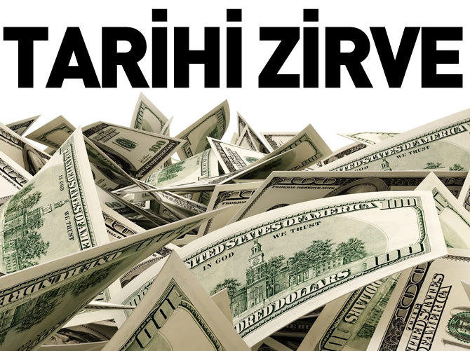 Dolarda tarihi zirve