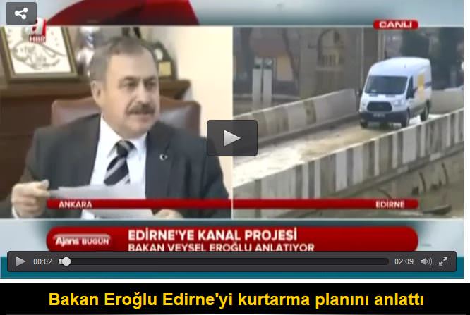 Edirnelileri taşkınlardan kurtarma planı - 1