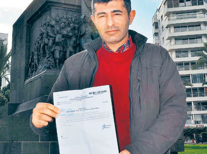 1 lira için bankayı dize getirdi