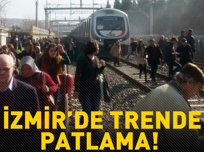 İzmir'de trende patlama