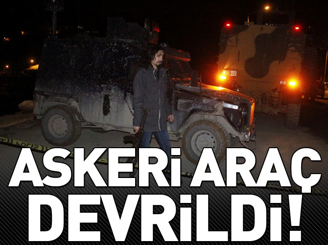 Hakkari’de askeri araç devrildi: 3 yaralı