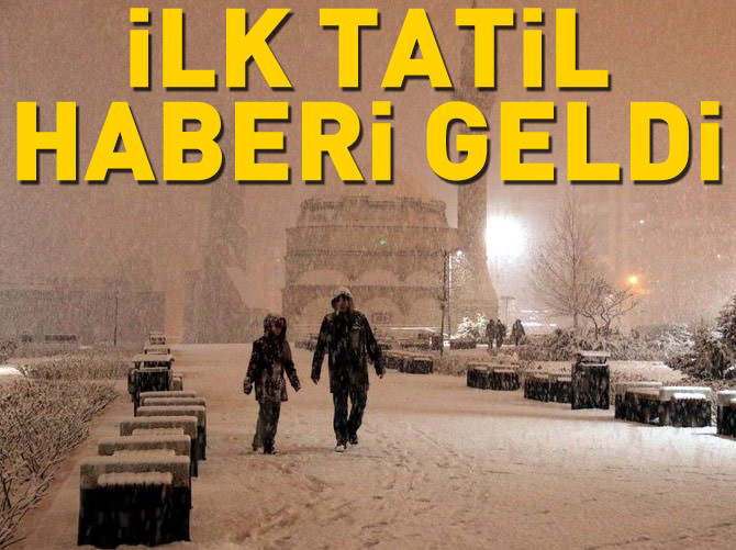 Beklenen kar başladı! İlk tatil haberi geldi