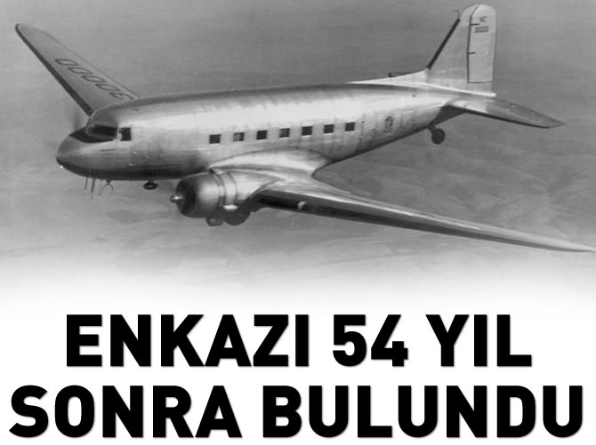 'Sır' uçak 54 yıl sonra bulundu