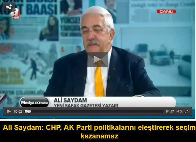 Ali saydam: CHP, AK Parti politikalarını eleştirerek seçim kazanamaz