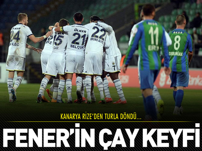 Fenerbahçe Rize'den turla döndü!