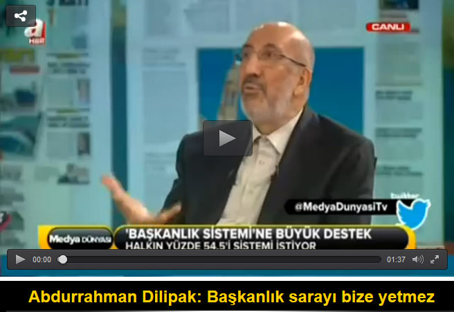 Başkanlık sarayı bize yetmez