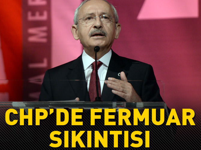 CHP'de 'fermuar' sıkıntısı