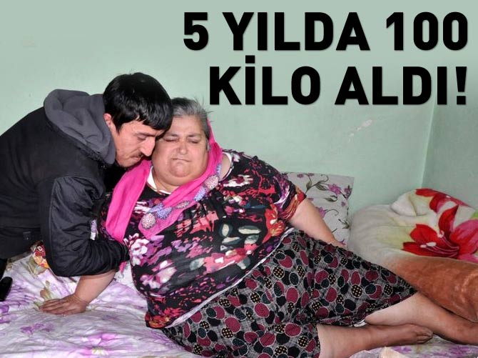 5 yılda 100 kilo aldı