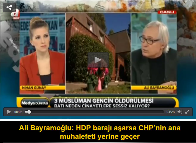 Ali Bayramoğlu: HDP barajı aşarsa CHP’nin ana muhalefeti yerine geçer