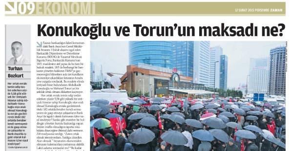 Zaman Gazetesi Ekonomi Müdürü’nü kendi gazetesi tekzip etti