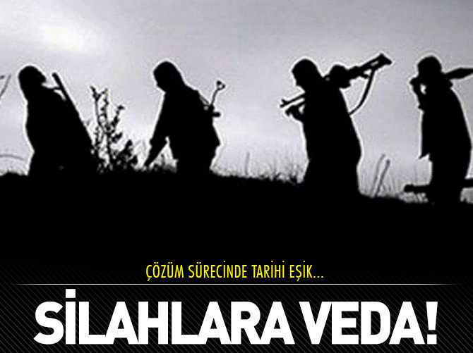 Silahlar gömülecek