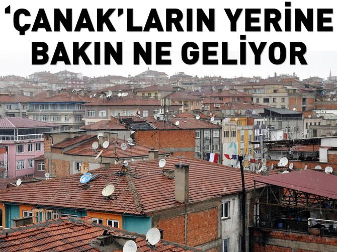 Çanak yerine tablo gibi anten