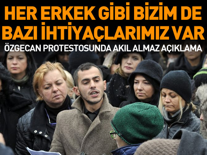 Özgecan protestosunda akıl almaz açıklama