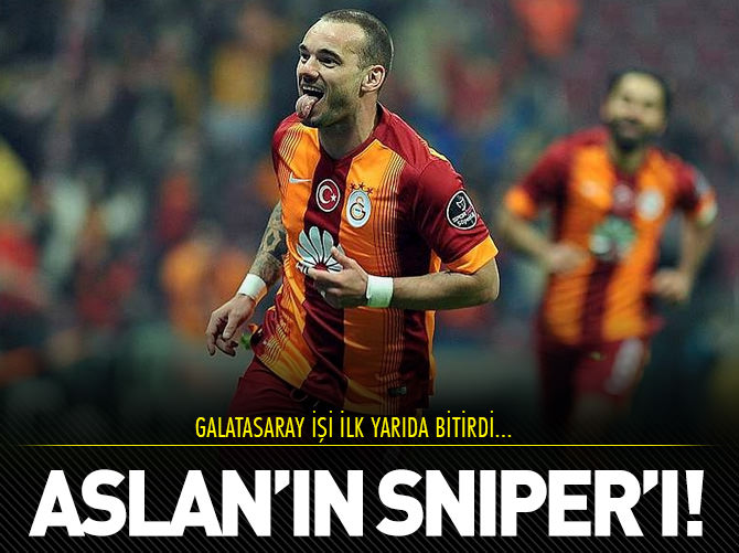 Galatasaray işi ilk yarıda bitirdi!