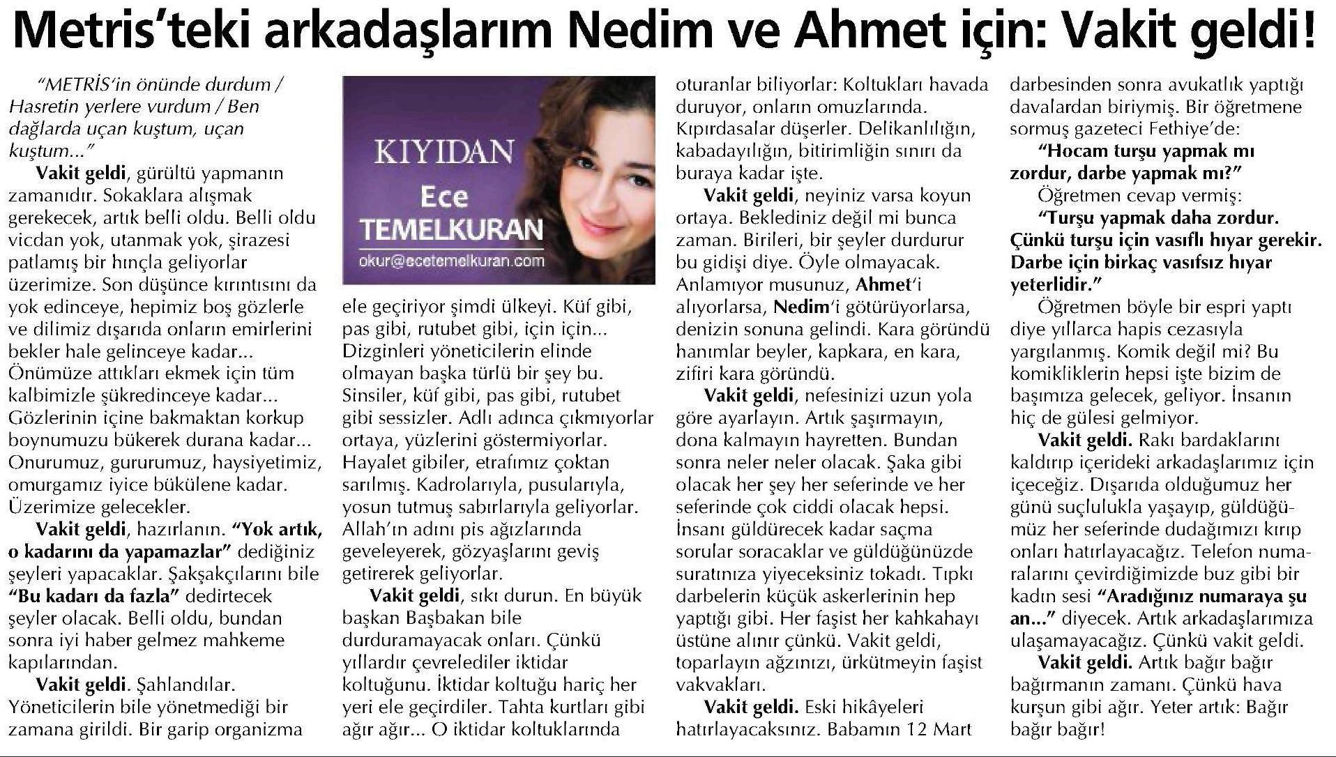Ece Temelkuran'da paralellere ilginç destek! - 2