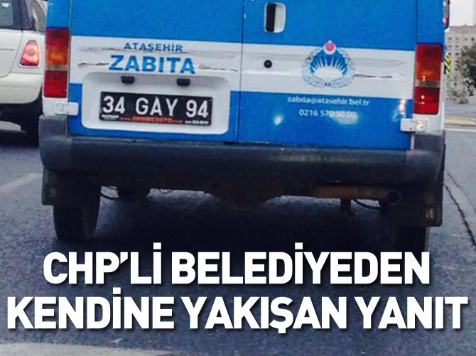 CHP'li belediyeden kendine yakışan yanıt