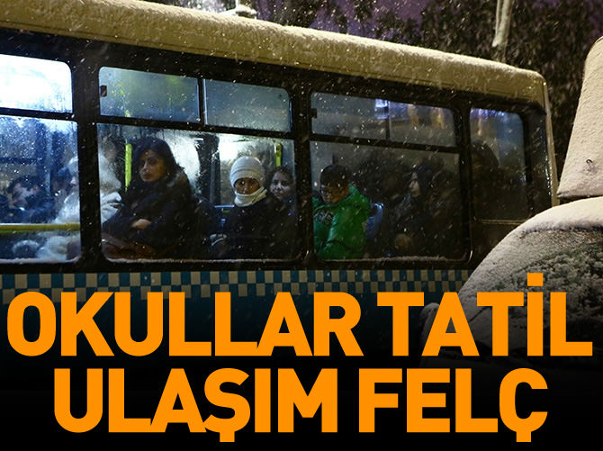 İstanbul'da ulaşım felç