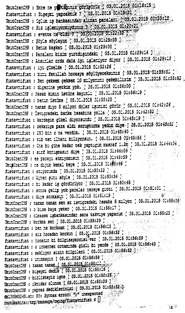 Paralel yapı Zekeriya Öz'e kaç para sus payı verdi? - 1