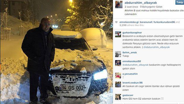 Abdurrahim Albayrak mahsur kaldı, taraftar ayaklandı