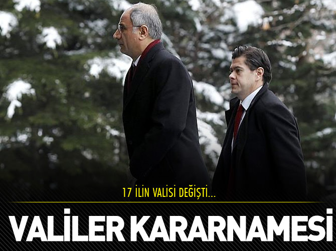 6 ilin valisi merkeze alındı!