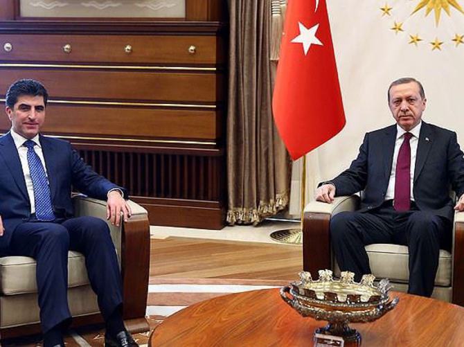 Cumhurbaşkanı Erdoğan Barzani'yi kabul etti