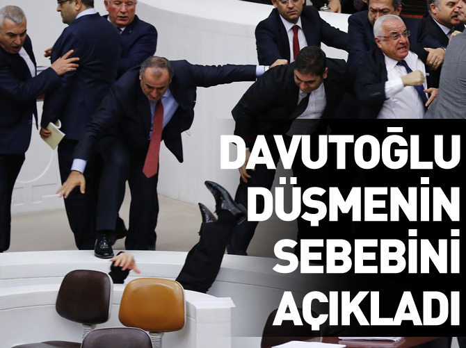Davutoğlu düşmenin nedenini açıkladı