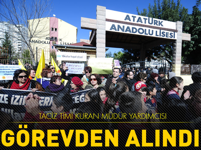 Taciz timi kuran müdür yardımcısı görevden alındı