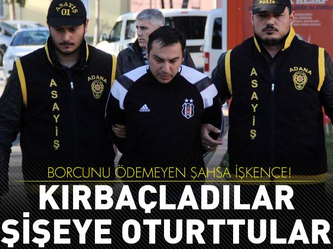 Borcunu ödeyemeyen şahsa inanılmaz işkence!