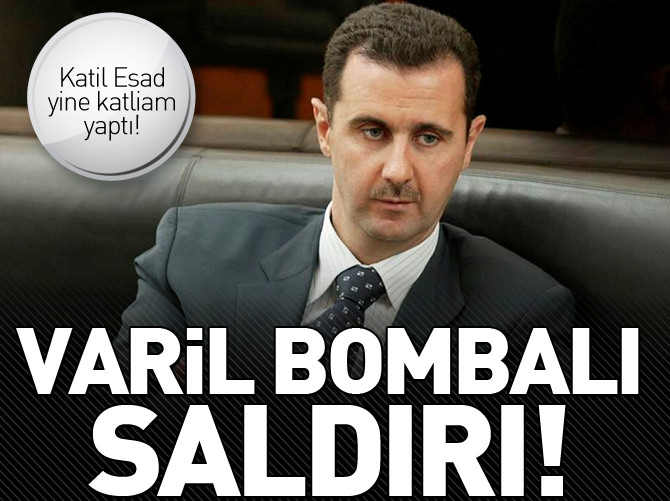 Katil Esad'dan varil bombalı saldırı!