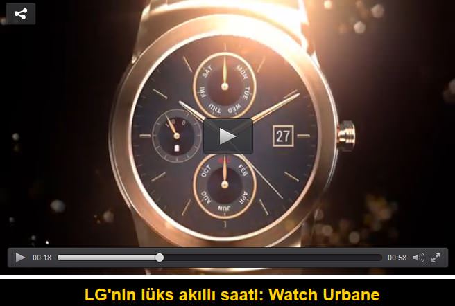 LG'den lüks akıllı saat