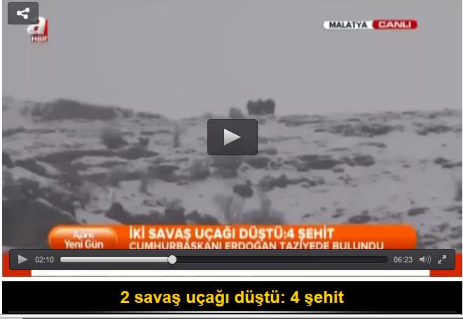Malatya’da 2 savaş uçağı düştü!